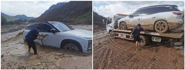 車主山區(qū)駕駛遭遇泥石流 蔚來服務一天一夜緊急施救