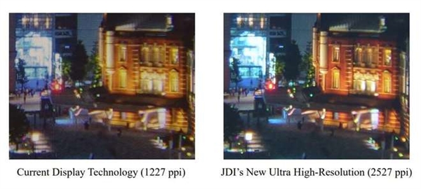 2.15英寸可達2527PPI！日本JDI開發(fā)全球高分辨率玻璃基屏幕