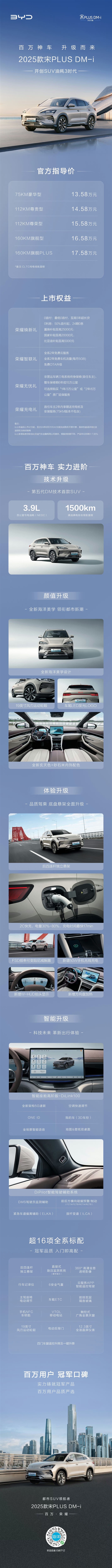 看懂：百萬神車2025款宋PLUS DM-i發(fā)布：開創(chuàng)SUV油耗3時代